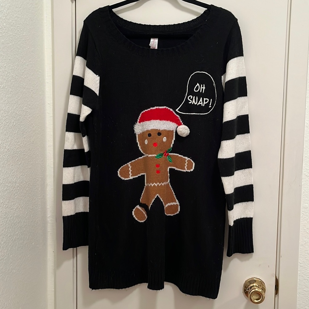 Oh Snap Gingerbread Man Sweater